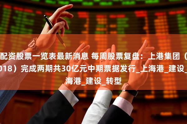 配资股票一览表最新消息 每周股票复盘：上港集团（600018）完成两期共30亿元中期票据发行_上海港_建设_转型